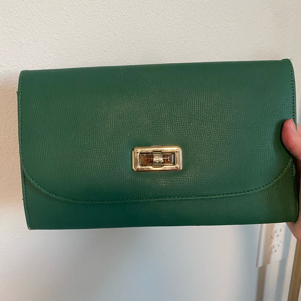 Elegant Green Clutch Bag